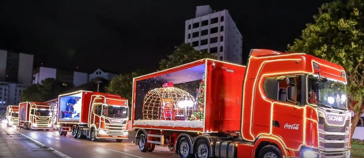 Caravana de Natal da Coca-Cola passa por Ribeirão nos dias 22 e 23 dezembro
